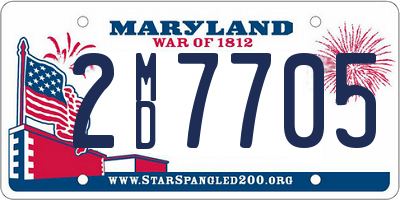 MD license plate 2MD7705