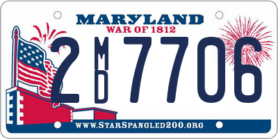 MD license plate 2MD7706