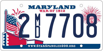 MD license plate 2MD7708