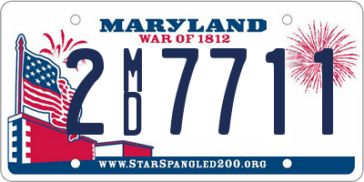 MD license plate 2MD7711