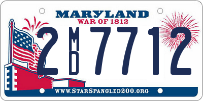 MD license plate 2MD7712