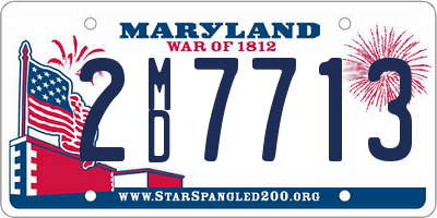 MD license plate 2MD7713