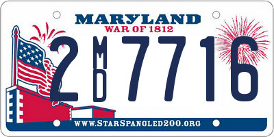 MD license plate 2MD7716