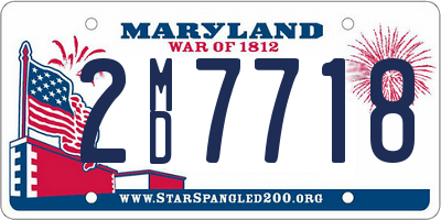 MD license plate 2MD7718