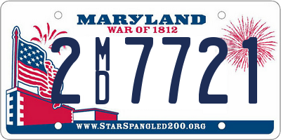 MD license plate 2MD7721