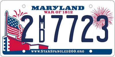 MD license plate 2MD7723