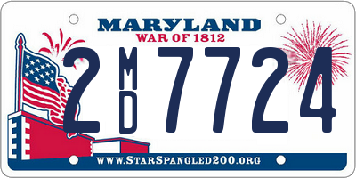 MD license plate 2MD7724