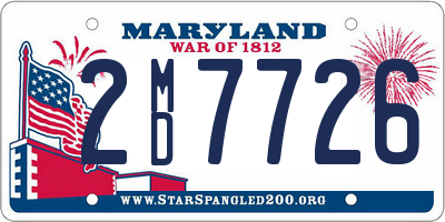 MD license plate 2MD7726