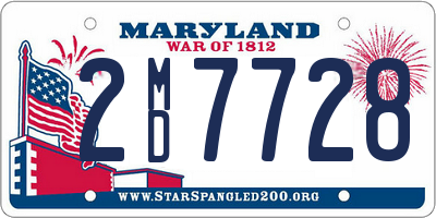 MD license plate 2MD7728