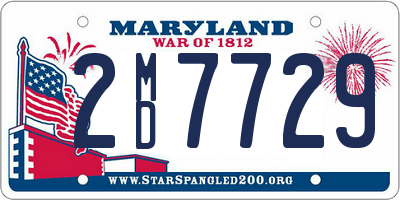 MD license plate 2MD7729