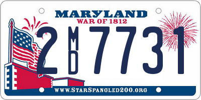 MD license plate 2MD7731