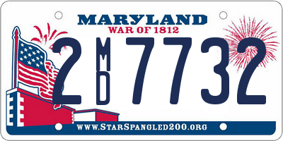 MD license plate 2MD7732