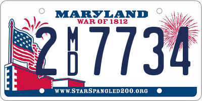 MD license plate 2MD7734