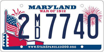 MD license plate 2MD7740