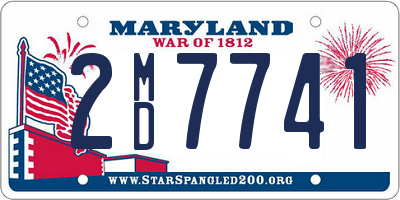 MD license plate 2MD7741