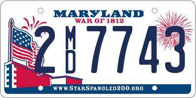 MD license plate 2MD7743