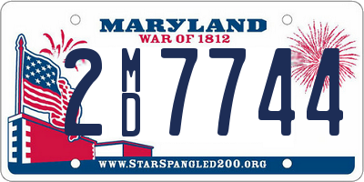 MD license plate 2MD7744