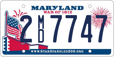 MD license plate 2MD7747