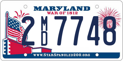 MD license plate 2MD7748