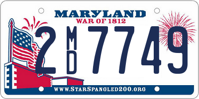 MD license plate 2MD7749