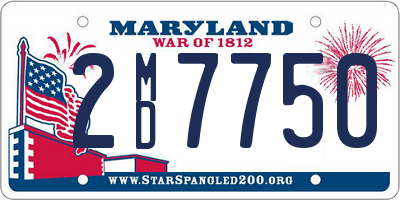 MD license plate 2MD7750