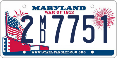 MD license plate 2MD7751