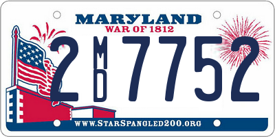 MD license plate 2MD7752