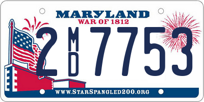 MD license plate 2MD7753