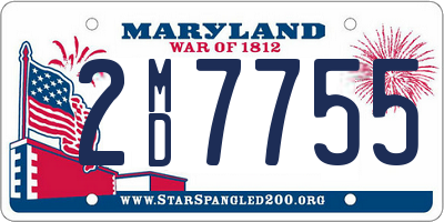 MD license plate 2MD7755