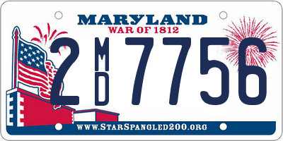 MD license plate 2MD7756