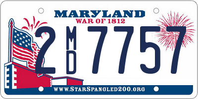 MD license plate 2MD7757