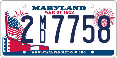 MD license plate 2MD7758