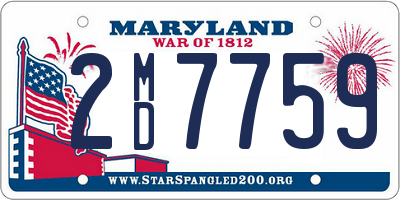 MD license plate 2MD7759