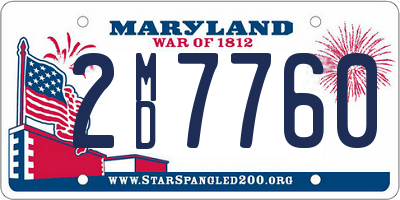 MD license plate 2MD7760