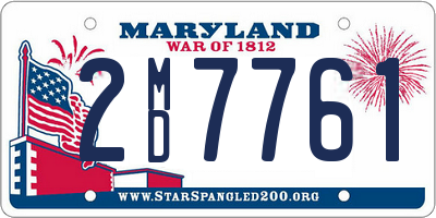 MD license plate 2MD7761