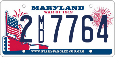 MD license plate 2MD7764