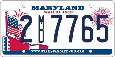 MD license plate 2MD7765