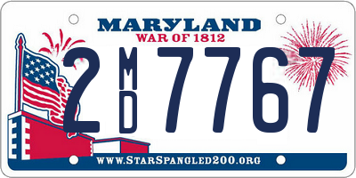 MD license plate 2MD7767