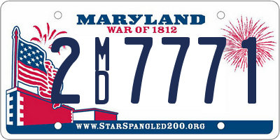 MD license plate 2MD7771