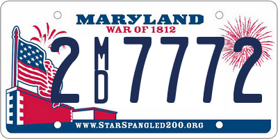 MD license plate 2MD7772