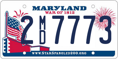 MD license plate 2MD7773