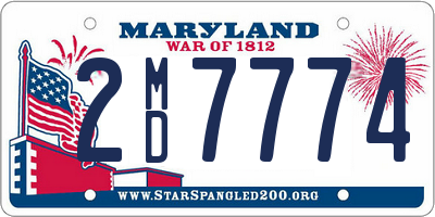 MD license plate 2MD7774