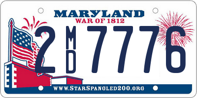 MD license plate 2MD7776