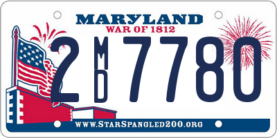 MD license plate 2MD7780