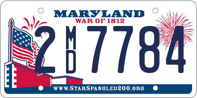 MD license plate 2MD7784