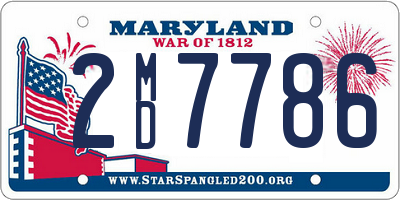 MD license plate 2MD7786