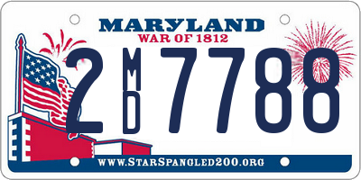 MD license plate 2MD7788