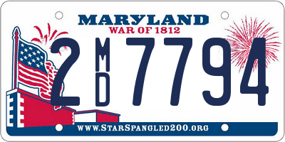 MD license plate 2MD7794