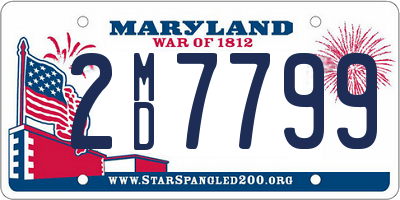 MD license plate 2MD7799