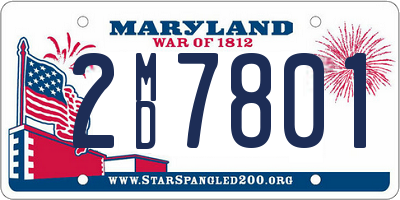 MD license plate 2MD7801